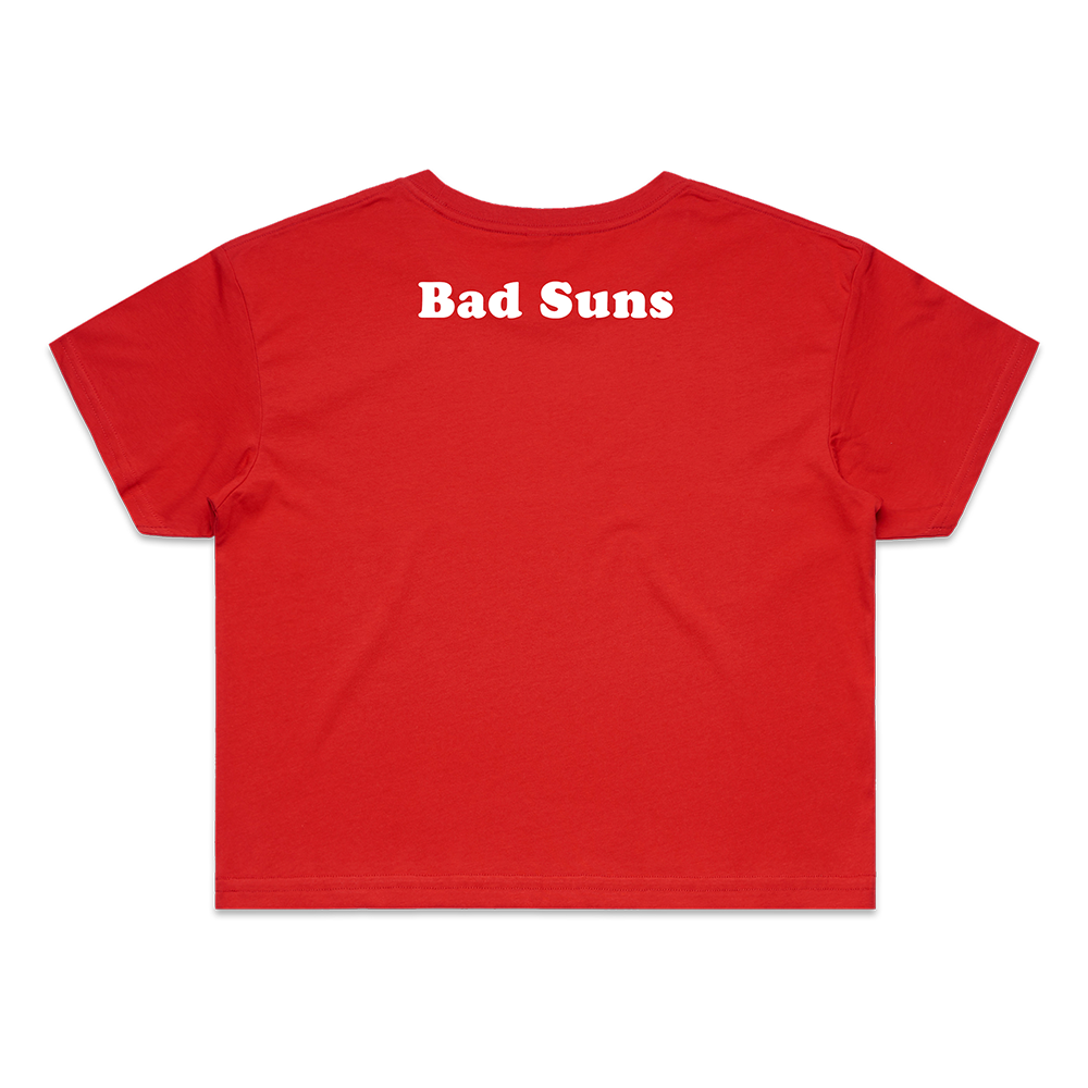 High Voltage Red Crop Tee