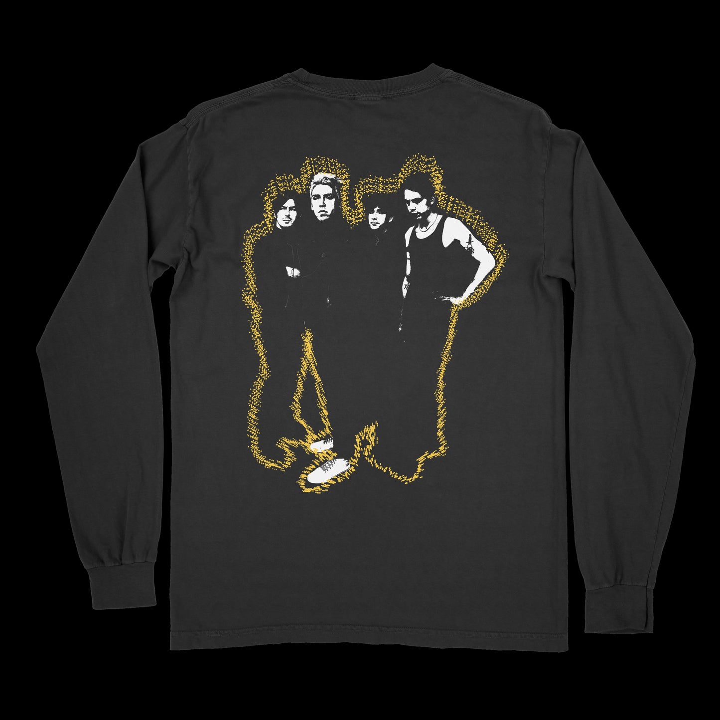 Band Photo Long Sleeve Shirt, Black