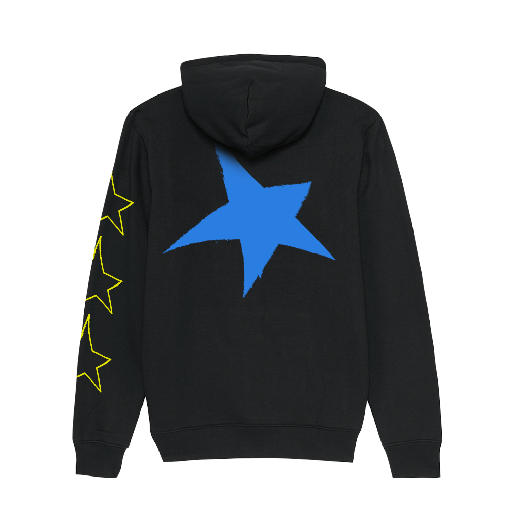 Star Hoodie, Black
