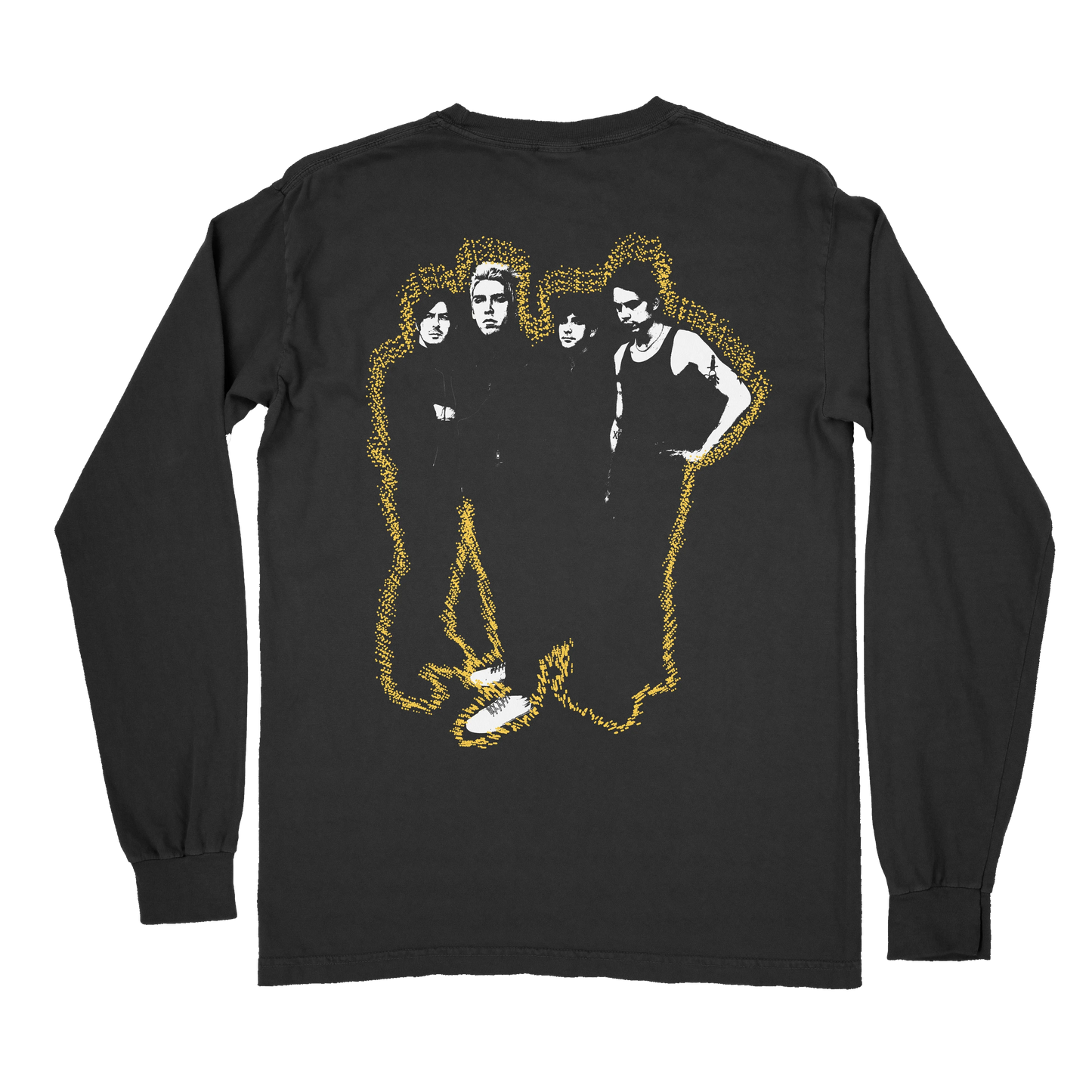 Band Photo Long Sleeve Shirt, Black