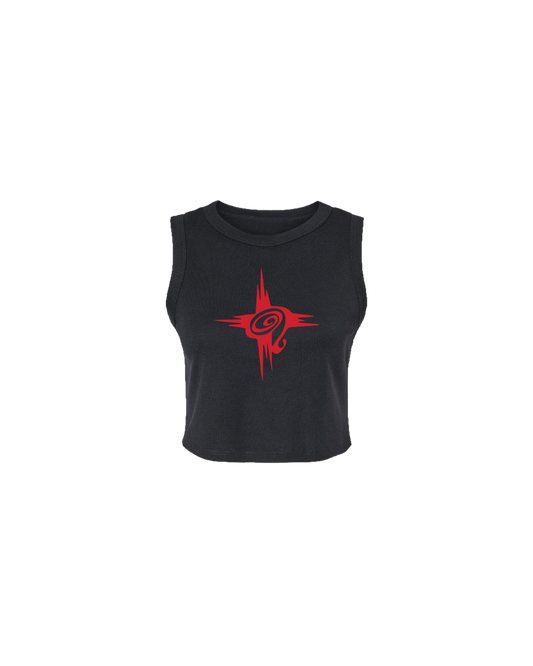 Accelerator Black Crop Tank