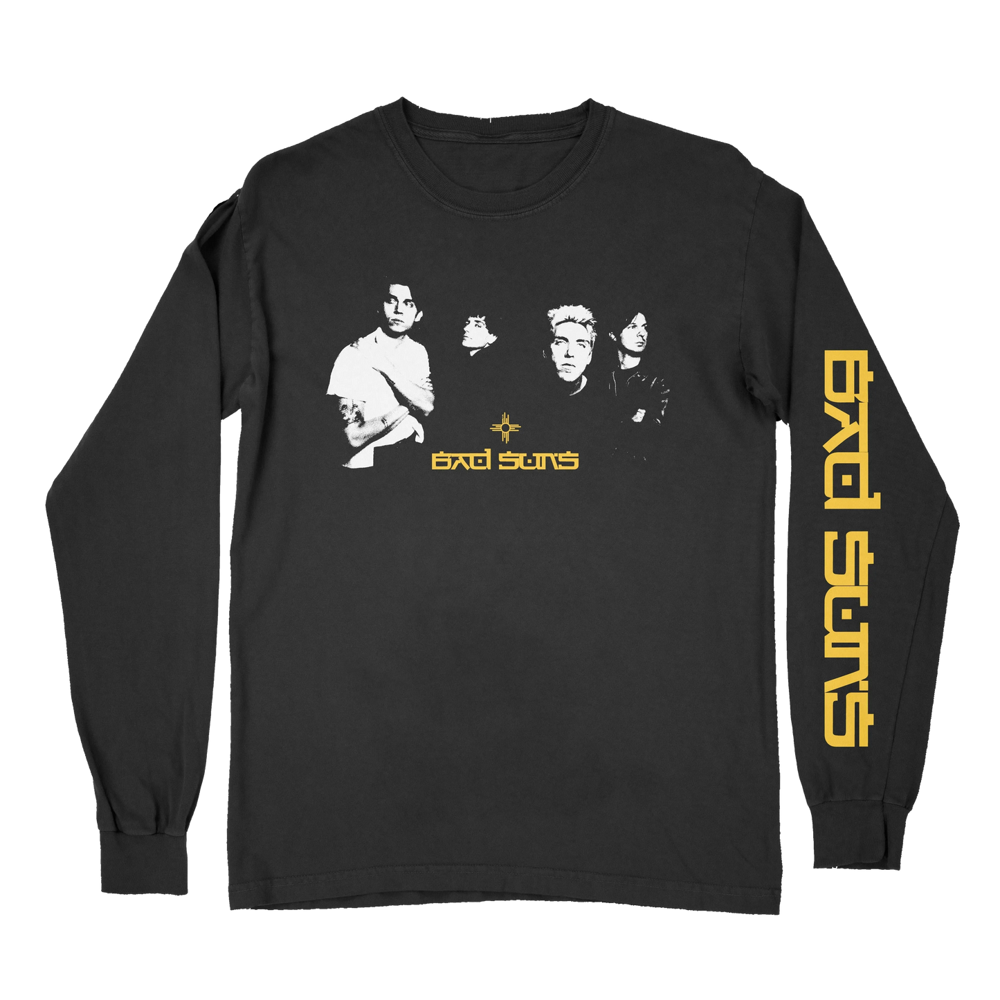 Band Photo Long Sleeve Shirt, Black